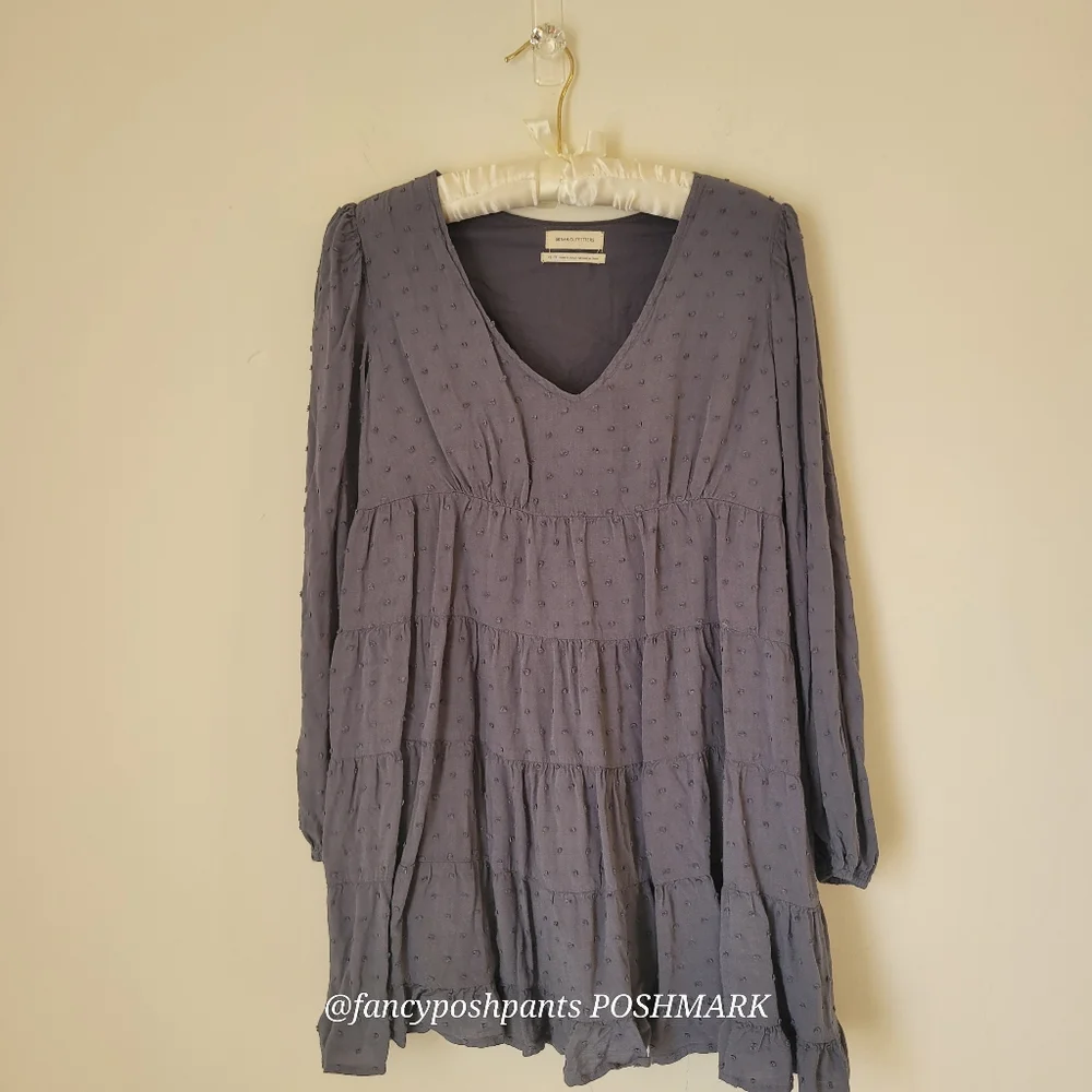 URBAN OUTFITTERS oversized comfy babydoll textured detail dress - Picture 6 of 16
